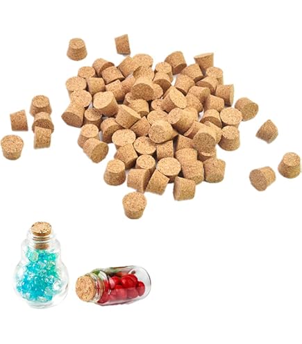 Produktbild von 100 Spitzkorken Aus Naturkork – Konisch, 8–11 Mm ⌀, 16 Mm Länge, Ideal Für Reagenzgläser