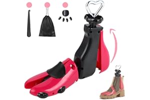 Satauko Boot Shoe Stretcher, Shoe Tree Expander Women Stretch Width & Length, Adjustable Unisex Boot Wide Feet, Leather Boot Widener for Wide Feet.