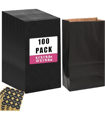 Quotidian Fettabweisende Papiertüten 13 X 17,8 Cm – 100 Stück, Flach, Zitronengelb, Kompostierbar, Für Bäckerei, Seife Und Hochzeitsgeschenke