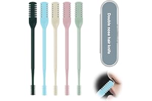 Viechoes nasierer,Doppelseitiges nasenhaarmesser,5 PCS 2-in-1 nasal hair cutter,nasenlochhaarentferner-werkzeug,Tragbarer nasenhaarschneider,nasenhaarschneiderklinge für Damen und Herren