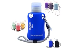 HUELLITAS INFINITAS Botella Limpia pipí Perros antifuga y antigoteo.Libre de BPA.Limpia PIS Perros Calle. Limpiaorines. Rociado de Alta presión, Calidad Testada .Ideal para Paseos Diarios. (Azul eléctrico, 150 ML)