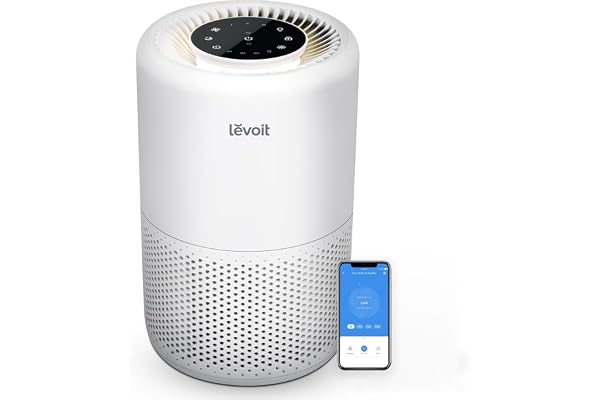LEVOIT Core 200S Luftrenare, Vit, 20.5 x 20.5 x 32 cm