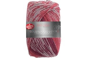 Frida's Wollhaus Pro Lana 100 g Golden Socks 4-fach Fjord Socks Sockenwolle Garn 16 Farben (193 | Beere Color)