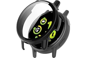 ELYCO Kompatibel mit Garmin Vivoactive 5 Hülle, [1 Stück] 360 Grad Rundum Stoßfeste Schutzhülle mit HD Displayschutz, Kratzfeste Hard PC Ultra Dünne Cover [Schwarz]