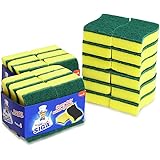 MR.SIGA Putzschwamm Spülschwamm Küchenschwamm Zweiseitig Reinigungsschwamm Fleckenentferner Scheuerschwamm, 24 Stück, Größe: 