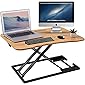 ZHU CHUANG Stand Up Desk Stehtisch Konverter Gas Feder Sit Stand Desk Workstation Sitzen zu Stand Desk Riser 100% Solid…