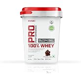 GNC Pro Performance 100% Whey Protein Powder | 8.8 Lbs : 4 KG (1 KG X 4 Pouches) + Bucket | 24g Protein Chocolate Fudge | 5.5
