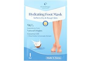 ‎PLANTIFIQUE Plantifique Koreanische Fußmaske - 1 Paar Feuchtigkeitssocken - Fussmaske für trockene und rissige Füße, Anti Horhaut Socken - Fußpflege Geschenke zum für Männer & Frauen