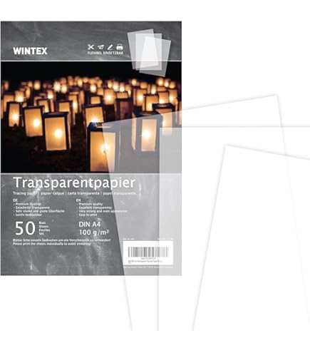 100 Fogli Carta Da Lucido A4 - Trasparente Per Disegno, Artigianato E Copia - Foto 10