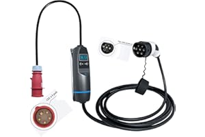 K.H.O.N.S. Typ 2 tragbares 22kW EV ladegerät 22kw 3 Phasig EV ladestation für Elektroauto Ladekabel typ 2 32A auf CEE EVSE IEC 62196-2, TUV, CE