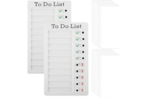 YZMRBDQC 2 Pcs My Chores Chart for Kids, Checklist Memo Board, Checklist Board Detachable Reusable Daily Schedule, Memo Checklist Chore Chart Planner Board for Adults Kids Home Office Travel