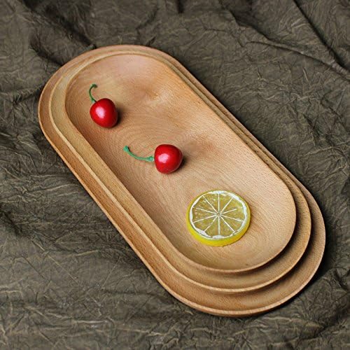 Wuyngg Tableware, Solid Wood Tea Tray, Hotel Tray,Number 1: 17 * 11 * 2Cm