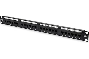 DIGITUS Assmann patch panel, shielded Black 24-Port