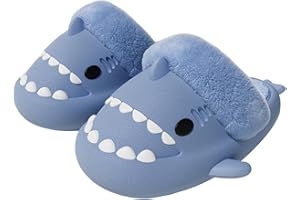 Genérico Zapatillas Tiburón Invierno Polares, Cálido Pantuflas Tiburon Niño y Adulto Zapatillas de Estar por Casa Impermeables Antideslizantes Originales Slippers, Interior Extraíble