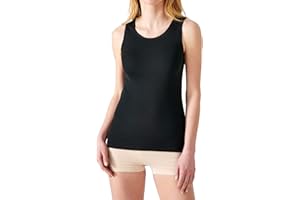 Damart - Débardeur Femme - Maille Fine Cote Très Souple - Biais Moderne à l’Encolure - Thermolactyl, Degré de Chaleur 3