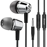 Blukar Earphones, In-Ear Headphones Earphones High Sensitivity Microphone – Noise Isolating, High Definition, Pure Sound for