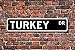 Produktbild METALSIGN Metall Schild Türkei, Türkei Geschenk, Türkei Zeichen, Türkei Souvenir, Türkei Native, Türkei Urlaub Momento, Custom Street Zeichen, Qualität 10,2 x 45,7 cm