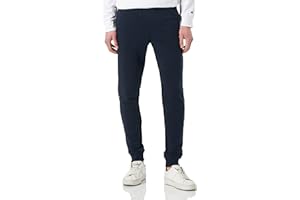 Champion Męskie legacy Authentic Pants Powerblend Terry Tape Logo Rib Cuff Spodnie dresowe, granatowy, S