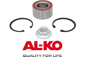 trailer parts4u Alko 1224803 Jeu de roulements de roue avec écrou à bride et bague Seeger 39/72/37