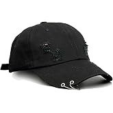 Unisex Ripped Distressed Denim Ring Hip Hop Vintage Adjustable Baseball Cap
