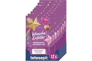 tetesept Badeträume Verwöhn Badesalz Wünscheerfüller – 12 × 50 g – Badezusatz mit fruchtig-süßem Duft nach Granatapfel & Kakaobutter – Rezeptur vegan und frei von Mikroplastik