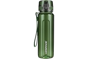 UZSPACE Butelka na wodę 500 ml / 750 ml / 950 ml, Bez BPA, Plastik Tritan, Szczelna, idealne picie dla dzieci, do szkoły, na siłownię, na rower, do biegania, na zewnątrz