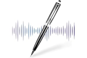 DISTANCEE 16GB Digital Voice Recorder Pen with Voice Activated Recording and MP3 Player, USB Rechargeable Dictaphone, HD Audio Recorder Dictaphone for Meetings Interviews and Lectures(Black)