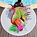 Produktbild Stillshine Runde Strandtuch Quaste Handtücher Stranddecke Bunt Mandala Strandhandtuch Strand Yoga Matten Schal Tapestry Tischdecke Picknickdecke für Strand, Freizeit,Reisen Surfen 150*150CM (Stil 2-Flamingos)