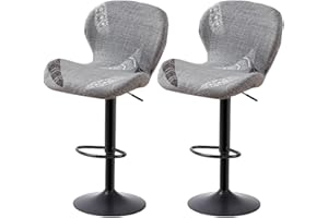 XGANGM Printed Bar Stool Cover Set of 2/4/6 Shell Back Adjustable Swivel Bar Stools Slipcover,Barstool Protector Covers for Dining Room Kitchen,flowers 20,2PCS