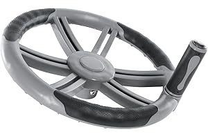 Volant Universel Haut de Gamme | pour Enrouleur de bâche Couverture de Piscine | Poignée inclue | Unité - POOLCO