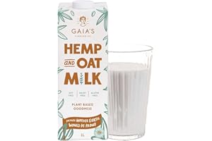 GAIA'S FARMING CO. Barista Oat Milk - Gluten Free & Low Calorie with Hemp Milk - Nut, Soy, Dairy & Lactose Free Vegan Milk Alternative with, Omega 3 & 6 by Gaia’s Farming Co.