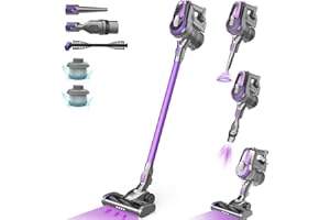 FixtFixer Aspiradora sin Cable, 250W/25000Pa Aspiradora Escoba sin Cable, Motor sin Escobillas, 55 Minutos de Autonomía, 6 en 1 Aspiradora Portátil para Hogar Suelos Alfombras Mascotas