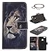 Produktbild GOCDLJ Schutzhülle für Huawei P10 Lite PU Leder Flip Cover Tasche Ledertasche Handytasche Hülle Handyhülle Case Etui Schale Wallet Ständerfunktion Shell Design Löwe