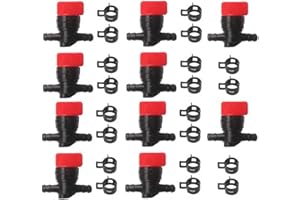 HURI 10x Robinet de carburant/Robinet essence avec Colliers pour 6 mm – 8 mm pour 698183 494768 493960 491860 Wolf 2058063 2059063