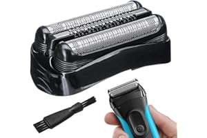 LUFEIS Testina Di Rasatura Per Braun 3, Per Testine Rasoio Braun Serie 3, Lama di Ricambio Per Rasoi 32B, Testina Di Ricambio Per Rasoio Elettrico, Inossidabile Accessori di Ricambio