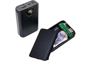 MAGSYNIX Portable Charger Hidden Compartment Diversion Safe (No Charging Function) Discreet Storage Secret Stash Device for Home Security, Festivals, Concerts, Raves - Conceal Valuables, Cash, Jewelry and More