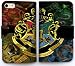Produktbild Custom Leather Flip Case Cover for iPhone 5 69S SE Harry Potter Hogwarts Crest Wallet Phone Case UFqa7338394