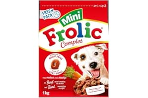 Frolic Mini Croquettes au Boeuf pour Petit Chien - Le Paquet de 1kg