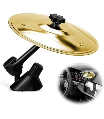 TaiXinYuly Cymbales Crash En Acier Inoxydable, Cymbales D'aération De Voiture, Instruments De Musique Pour Voiture Compacte, Toutes Les Voitures Mini Cymbales De Tambour Amateurs De Musique