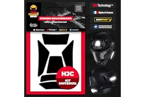 FEAR THE YELLOW BEAR YELLOW BEAR Fear The Yellow Bear© Easy Replica Compatible avec HJC RPHA 70™, Kit 5 Stickers réfléchissants REPOSITIONNABLES, pour Casque Moto, 3M™ Technology