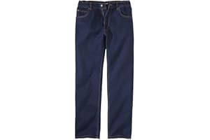 ATLAS FOR MEN - Jeans Homme Regular Stretch - Taille Semi-Elastiquée - Coupe Droite - Pantalon Homme - Disponible en Grandes Tailles