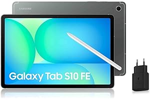 Samsung Galaxy Tab S10 FE, Tablette Android WIFI 10.9" 128 Go, S Pen inclus, Certification IP68, Gris Anthracite, Chargeur Secteur Rapide 25W Inclus, Version FR