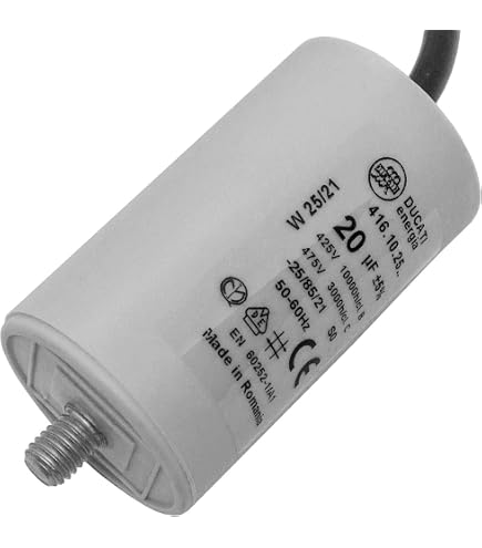 Condensateur Permanent Ducati Energia 50 µF 450 V – Polypropylène M8 Faston Double 6.3 Mm