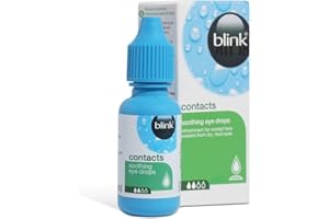 Blink Contacts Eye Drops - Instant Moisturising of Dry Contact Lenses - Lubricating Eye Drops for Tired Eyes with Hyaluronate to Maintain Contact Lens Comfort, 10 ml