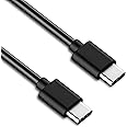 ZYBUX Original Type C 45W 1M Fast Charging Cable Type-C Cord Compatible with Galaxy M15,F15,A15,A14,M14, F14,M34,F34,A34,A54,S21,S22,S23 and Other USB C Devices High-Speed & Data Transfer, Black