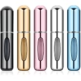 6 mixed color refillable pocket perfume bottles
