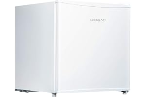 Cookology MFZ32WH Table Top Mini Freezer in White - 31 Litre Capacity - For Counter Tops - Adjustable Temperature Control & Legs - Removable Wire Shelf - 4 Star Rating