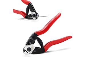 HOUSERAN Obcinak do Kabli 8 Cali, Szczypce do Cięcia Drutu ze Stali Nierdzewnej, Ostrza Chromowo-Wanadowe Hartowane, Cięcie do 4,8 mm, Idealny do Kabli Rowerowych, Drutu Stalowego i Sprężyn