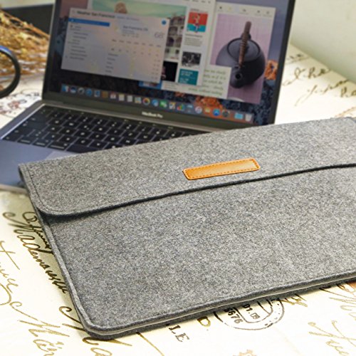 Inateck Filz Sleeve Laptop Schutzh  lle  umweltfreundliche Notebook Schutztasche f  r neues 15 Zoll MacBook Pro 2016 2017 mit Touch Bar und Touch ID  