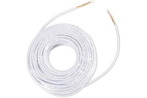 TMEZON 30M Cavo per videocitofono 4 Fili, Cavi prolunga Colore 0.4mm² per video citofono,Monitor e campanello,Applicabile al sistema di videocitofono 4 fili